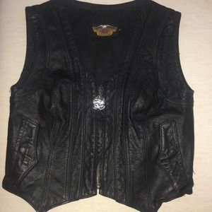 Harley Davidson leather vest